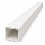 25mm White PVC Box Section 1 Metre Length