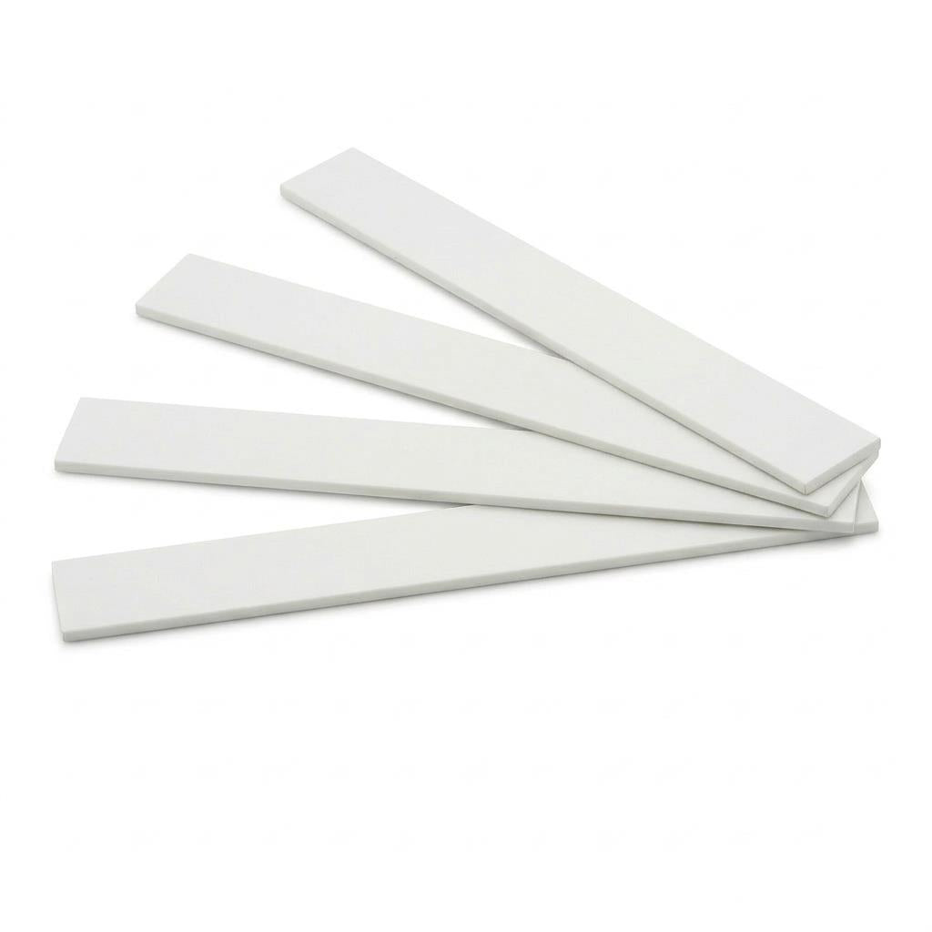 4 x 19mm White PVC Flat Bar x 1 Metre