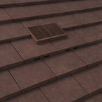 Manthorpe Brown Plain Tile Vent with Adaptor Kit for Clay and Concrete Roofs