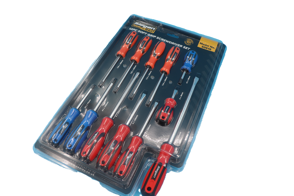 Siegen Soft Grip Screwdriver Set 12pc