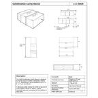 9" x 9" Extendable Combination Cavity Wall Sleeve Vent with Buff Air Bricks