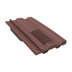Manthorpe Antique Red Mini Castellated Tile Vent with Adaptor Kit for Clay and Concrete Tile Roofs