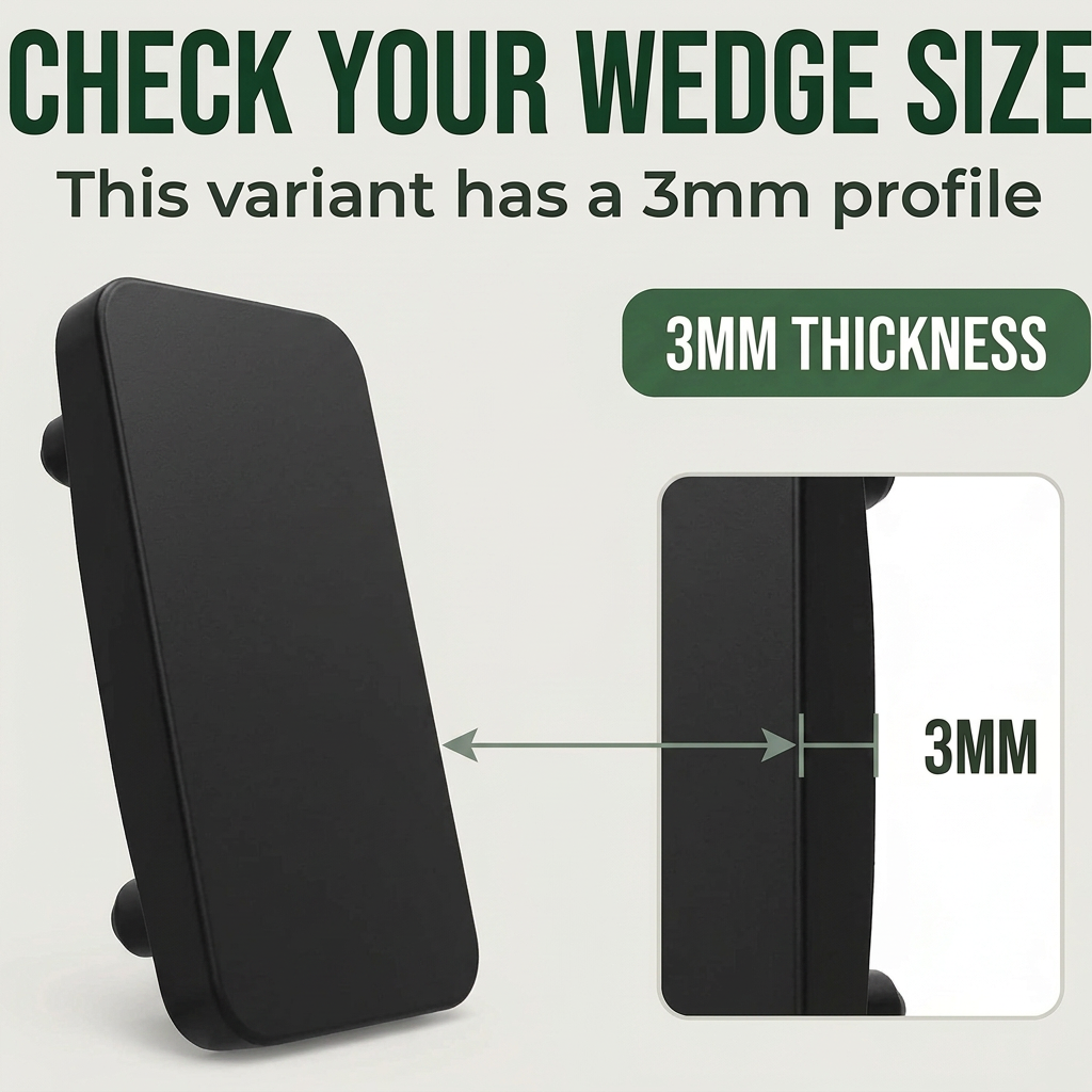10 x 3mm Black Striker Plates