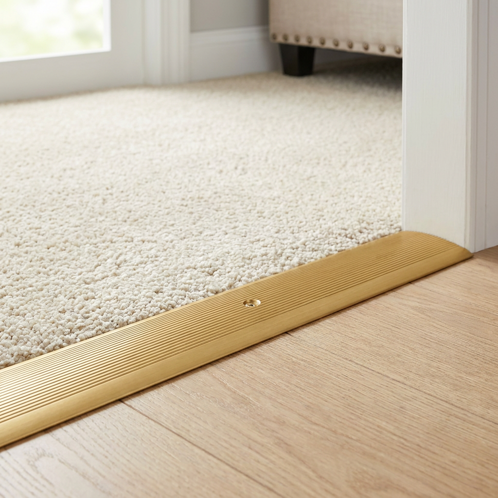 5 x Gold Carpet Cover Transition Strip 89.5cm x 37mm
