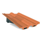 Manthorpe Terracotta Double Roman Tile Vent with Adaptor Kit for Concrete Tile Roofs