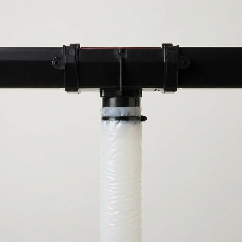 10m Squareline Gutter Running Outlet Kit