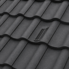 Timloc Grey Single Pantile Roof Tile Vent with Adapter