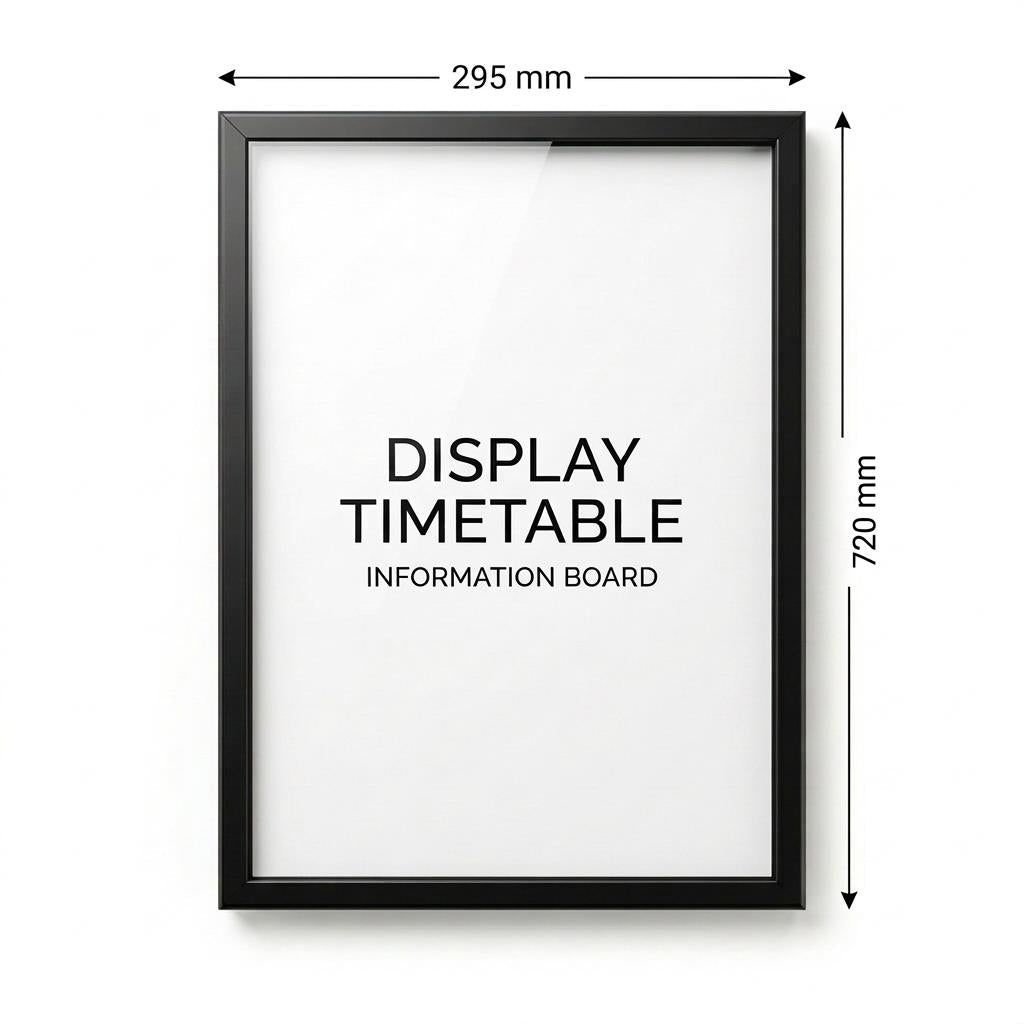 Matte Black Outdoor 720 x 295mm Display Case