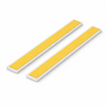 2 x 12mm White Adhesive Taped PVC Flat Bar x 1 Metre