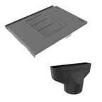 Timloc Grey Non Profile Roof Tile Vent with Adapter