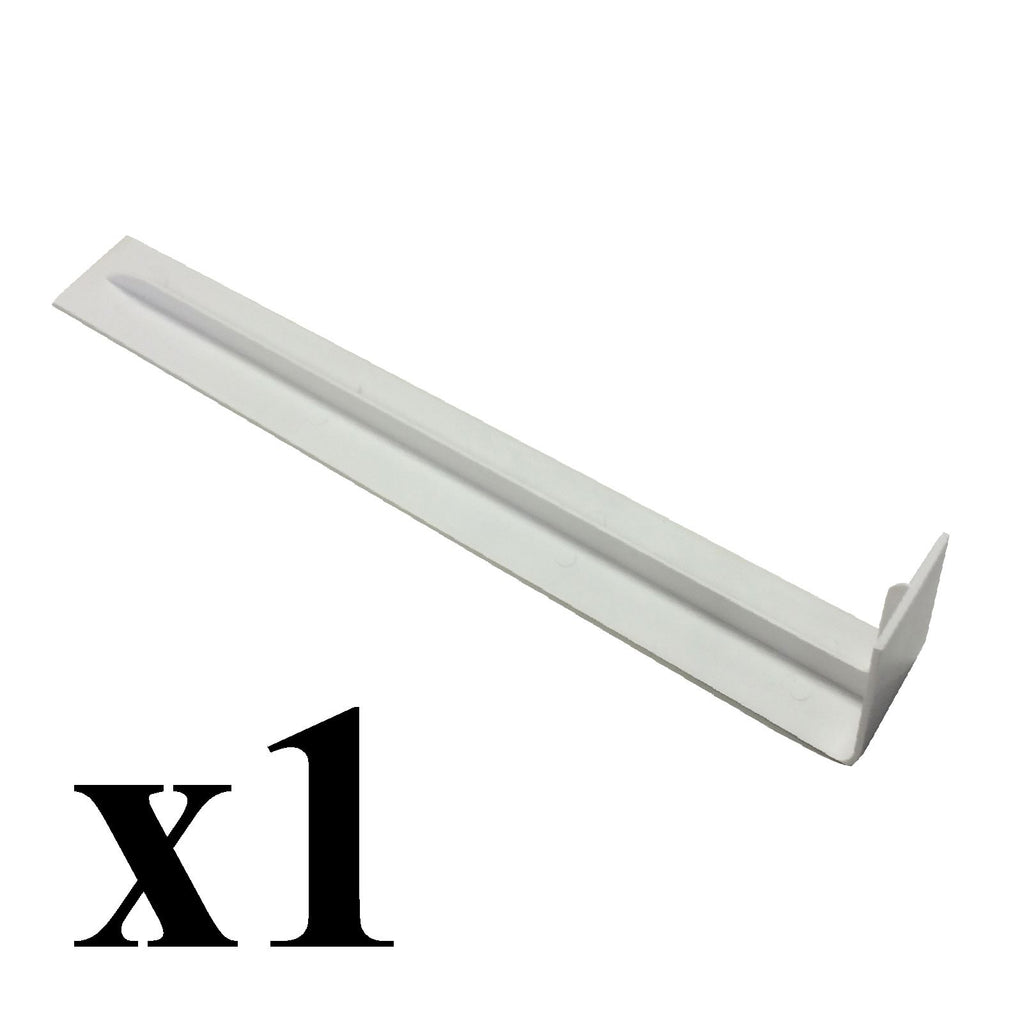 UPVC Plastic Fascia Board Straight Butt Joint White 300mm Round Edge Profile