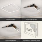 Insulated Loft Trap Door Access Hatch & Frame