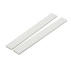 2 x 75mm White PVC Flat Bar x 1 Metre