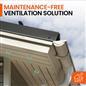 100 Pack 68mm White Plastic Round Soffit Air Vents