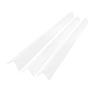 3 Pack - White Rigid Angle Trim - 10mm x 10mm x 1 Metre - PVC Corner Protector