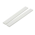 2 x 12mm White PVC Flat Bar x 1 Metre