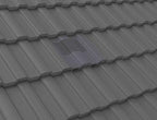 Manthorpe Grey Castellated Roof Tile Vent & Adapter / Marley Ludlow Redland Sandtoft