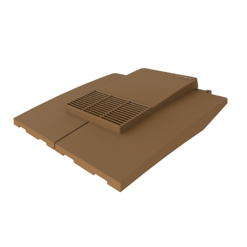 Timloc Brown Plain Roof Tile Vent