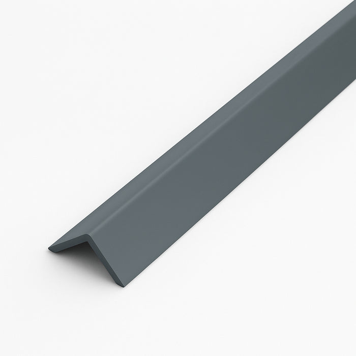 20 Pack Grey 1 Metre UPVC Plastic Rigid Angle 40 x 40mm Corner Cover Trim 90 Degree