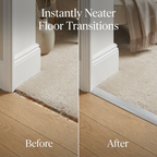 5 x Matt Silver Wide Cover Strip Floor Transition 38mm x 89.5cm