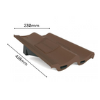 Manthorpe Brown Double Pantile Tile Vent