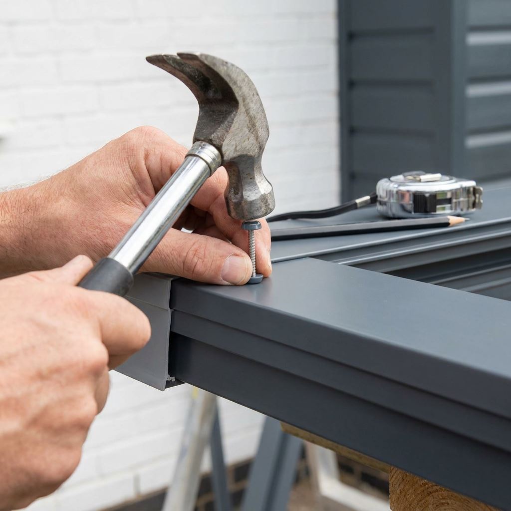 50 x 30mm Anthracite Grey UPVC Poly Top Pins [B&N] (0073)