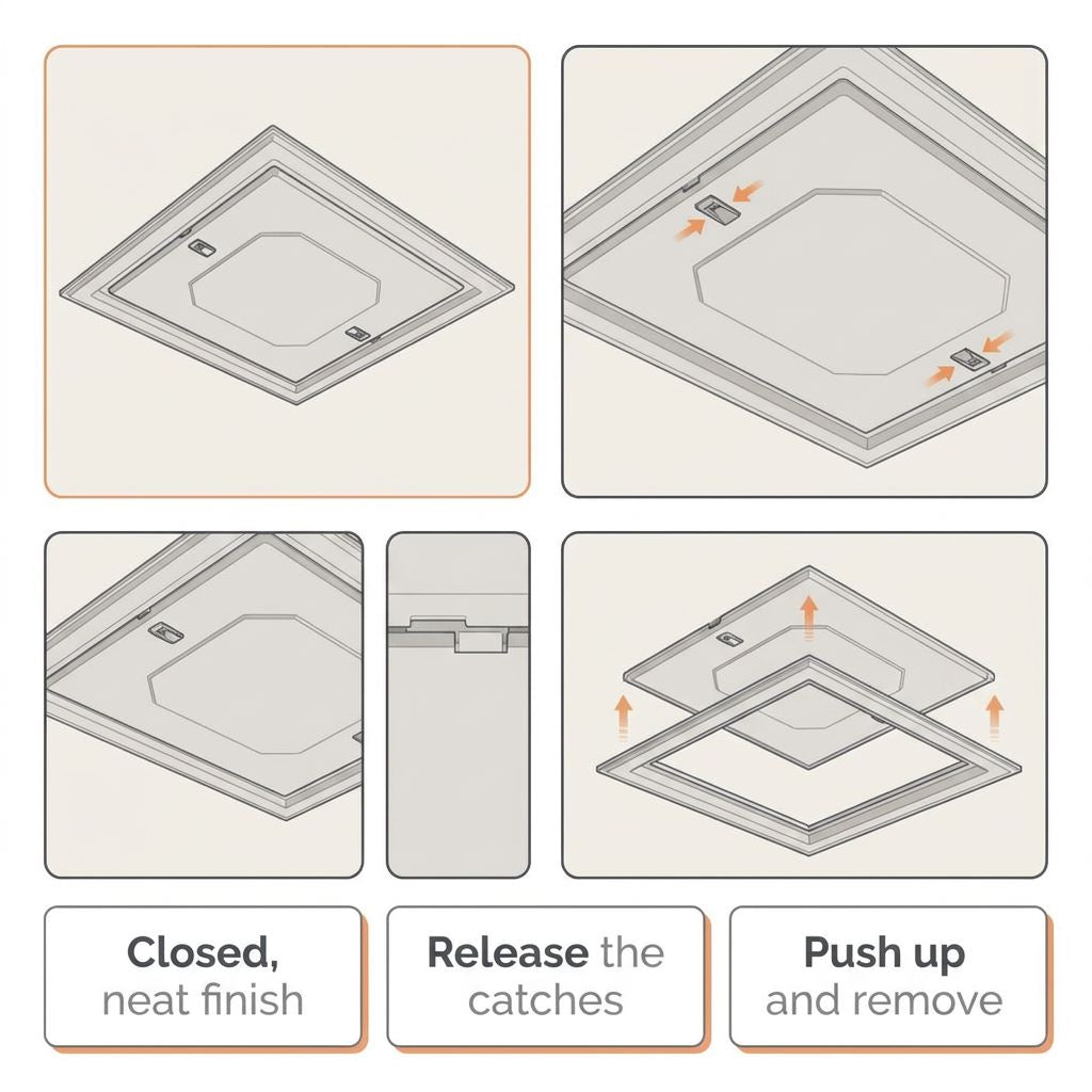 Insulated Loft Trap Door Access Hatch & Frame