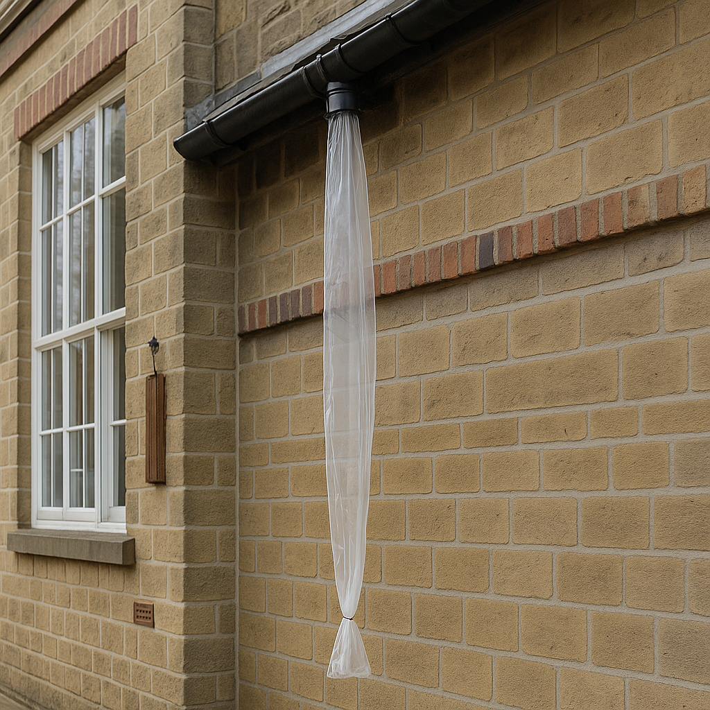 336 Metre Temporary Rainwater Downpipe 4 Inch 250 Gauge Kit