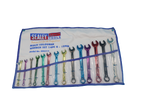 Premier Multi-Coloured Combination Spanner Set 14pc - Sizes 6mm - 19mm