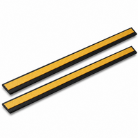 2 x 75mm Black Self-Adhesive Trim Strip x 1 Metre