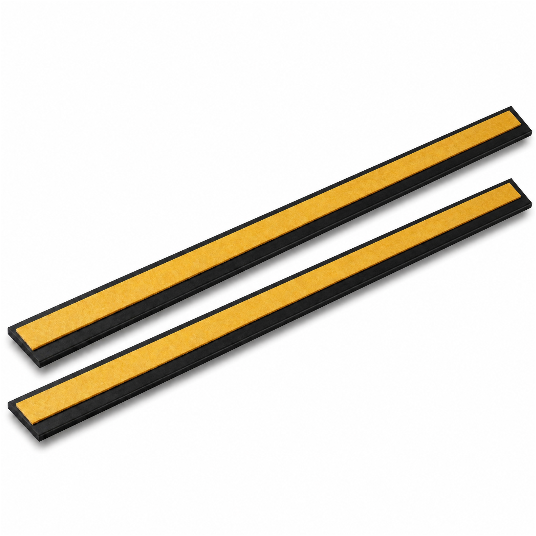 2 x 75mm Black Self-Adhesive Trim Strip x 1 Metre