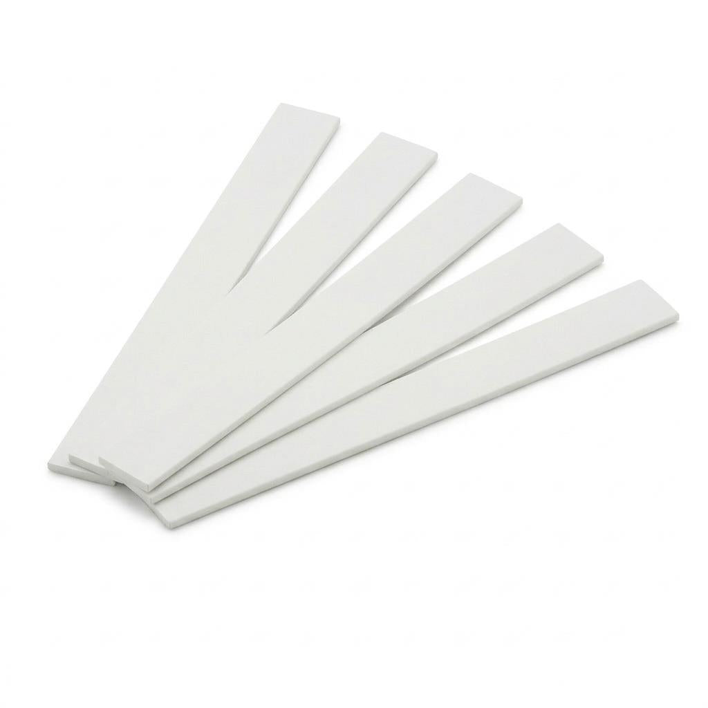 5 x 75mm White PVC Flat Bar x 1 Metre