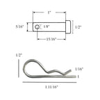 10 x Imperial Clevis R Clips [ACP6 & RC1]    (0196) ^^