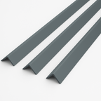 3 x Anthracite Grey Rigid Angle 25mm x 25mm x 1  Metre  ^