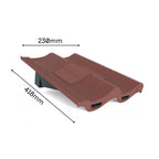 Manthorpe Antique Red Double Pantile Tile Vent with Adaptor Kit for Concrete Tile Roofs