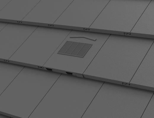 Timloc Grey Thin Leading Roof Tile Vent with Adapter