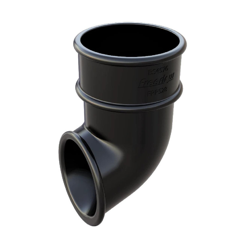 1 x Black Round Downpipe Shoe Freeflow