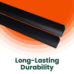 5x Black PVC Angle Trim 40mm x 40mm x 1m – Edge & Corner Protector