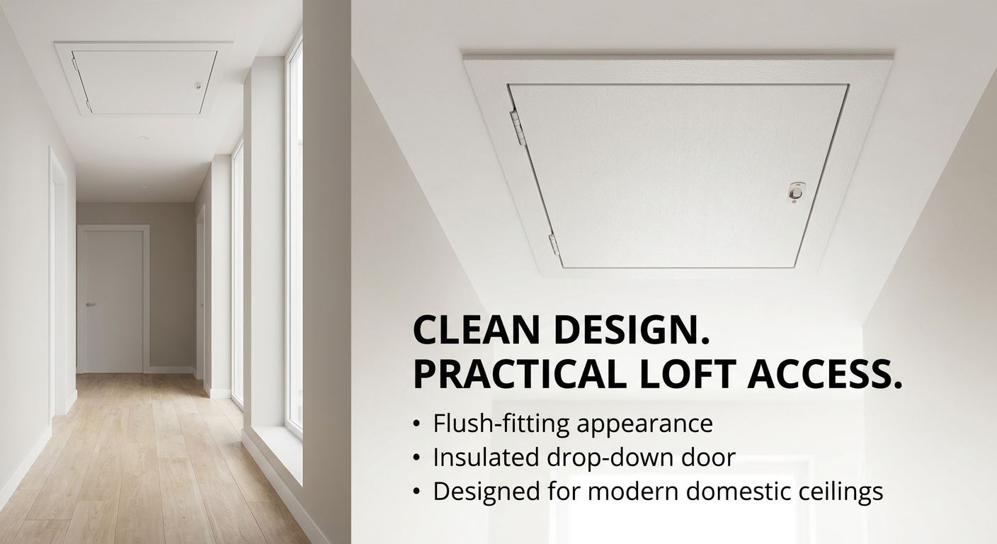 Insulated Loft Trap Door Access Hatch & Frame