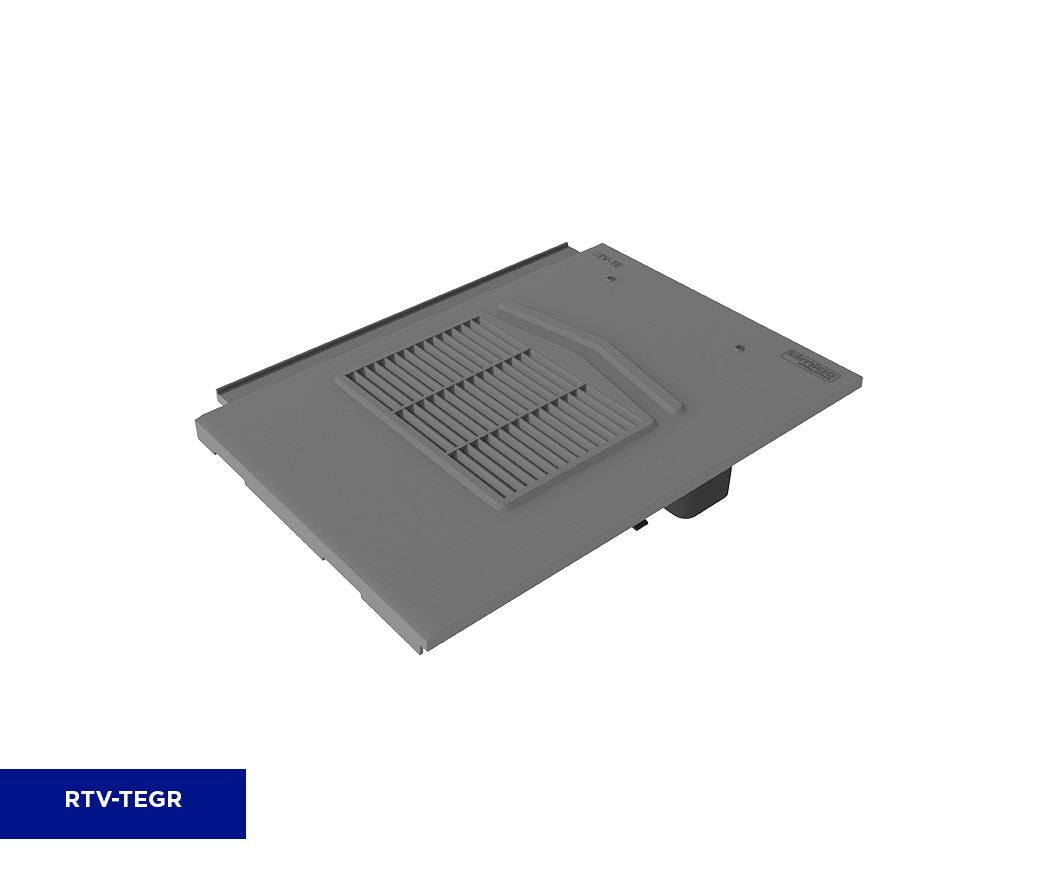 Timloc Grey Thin Leading Roof Tile Vent with Adapter