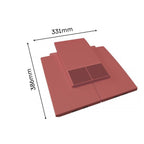 Manthorpe Antique Red Plain Tile Vent with Adaptor Kit for Clay and Concrete Roofs