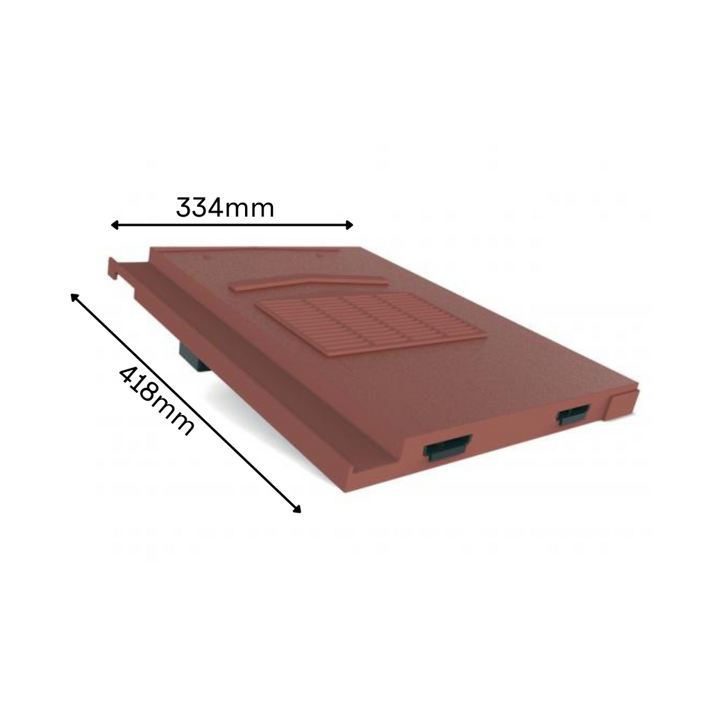 Manthorpe Antique Red Marley Modern / Mini Stonewold Profile Roof Vent Tile & Pipe Adapter
