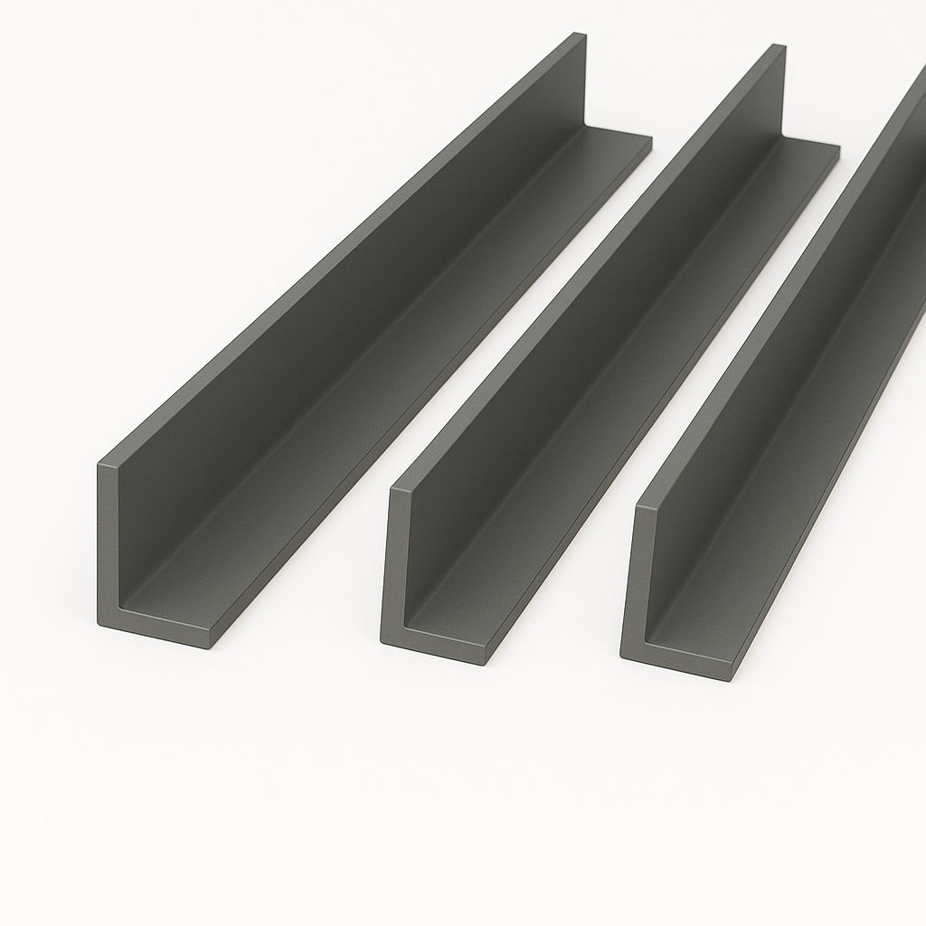 3 x Anthracite Grey Unequal Angle 50mm x 25mm x 1  Metre