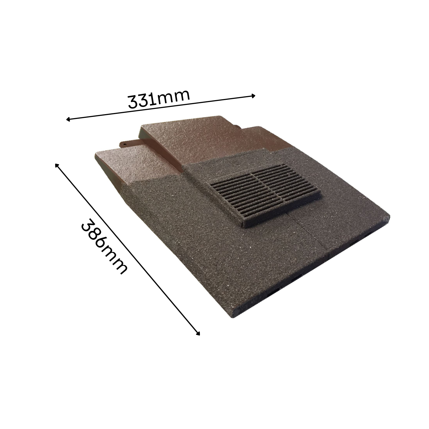 Manthorpe Granulated Antique Brown Plain Tile Vent
