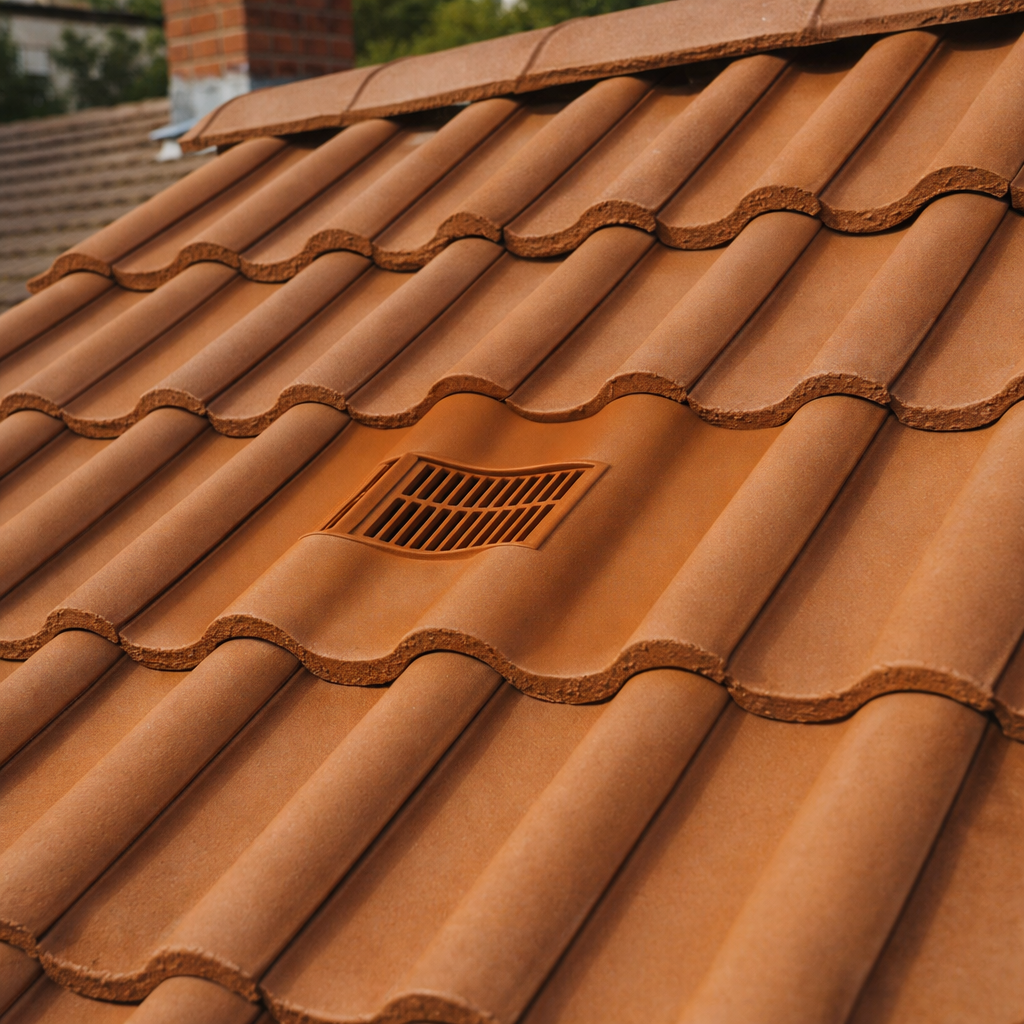 Timloc Brown Double Pantile Roof Tile Vent