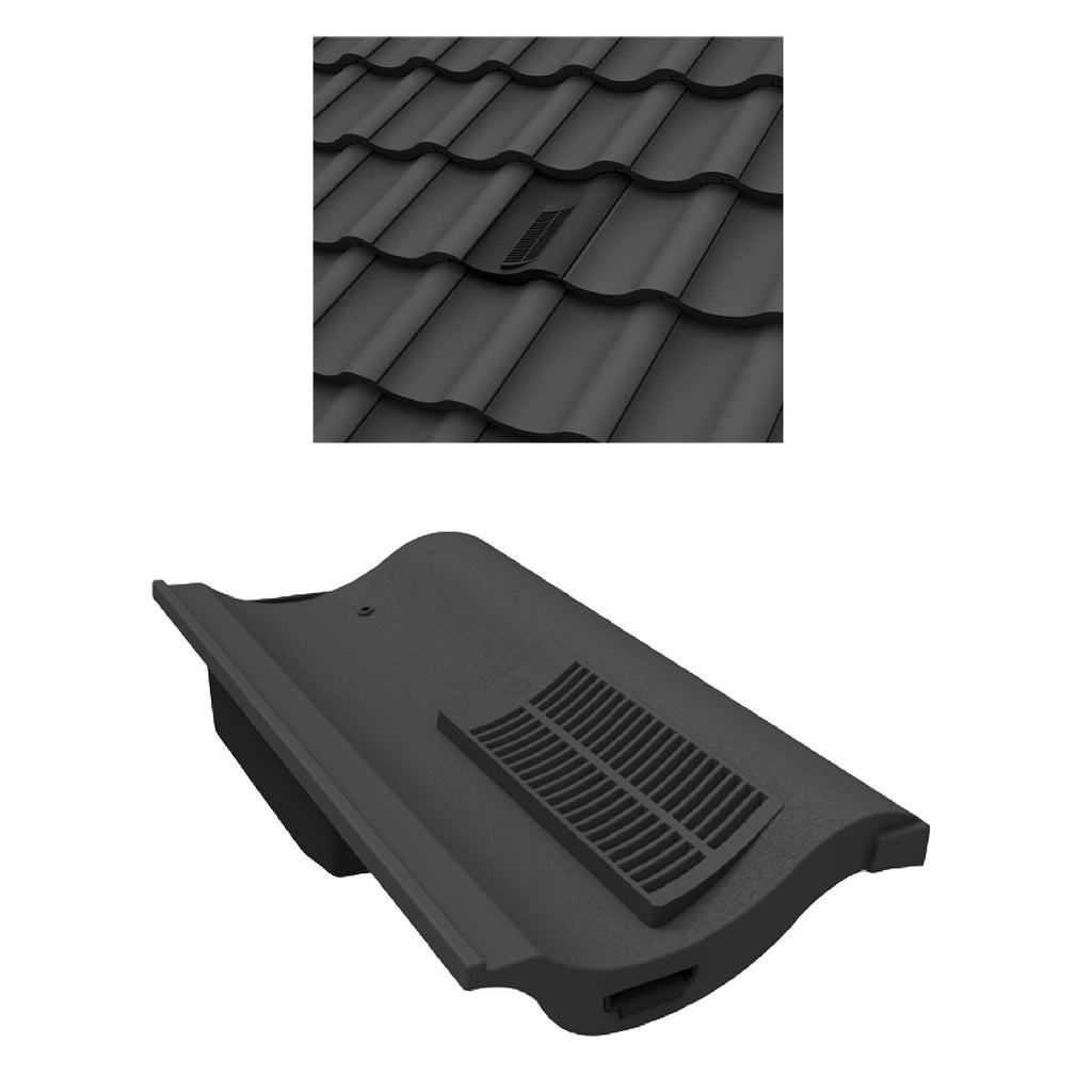 Manthorpe Grey Single Pantile Roof Tile Vent, Marley Anglia, Redland Fenland & Sandtoft
