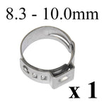 W4 Single Ear Plus Clamps (8.3-10mm) | Leak-Proof Hose Seal