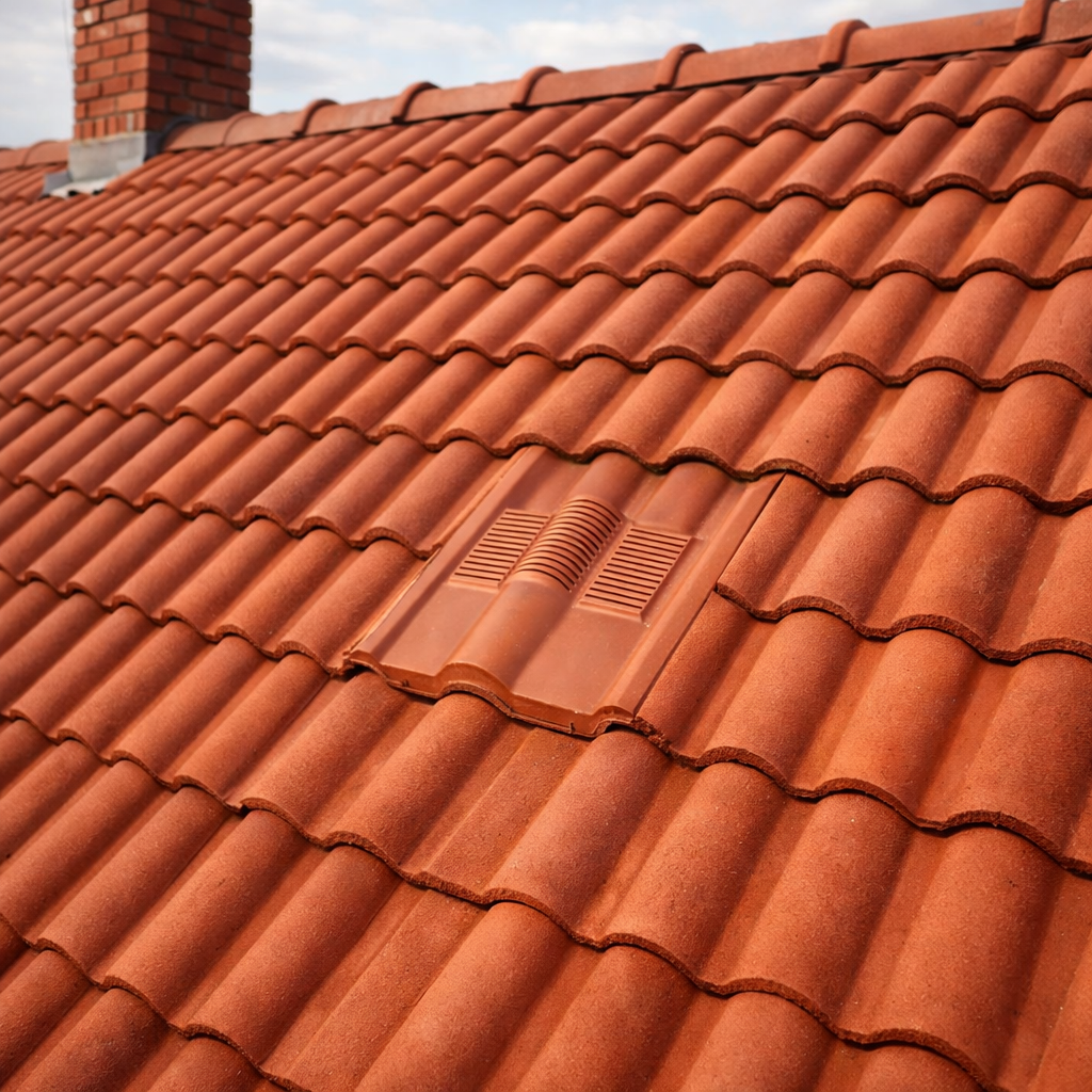 Timloc Red Double Roman Roof Tile Vent