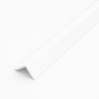 20 Pack White 1 Metre UPVC Plastic Rigid Angle 50 x 50mm Corner Cover Trim 90 Degree