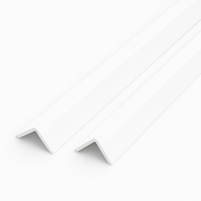 1 x White Rigid Angle 100mm x 100mm